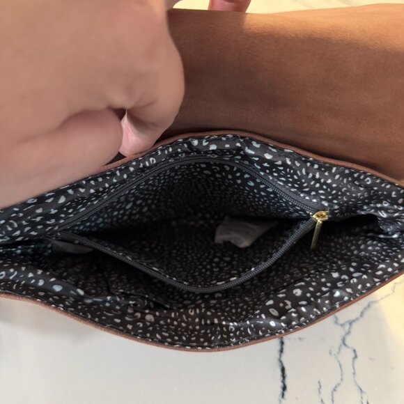 Violet Ray NYC x Target Cinnamon Brown Vegan Leather Purse NWT adjustable strap - Picture 6 of 13